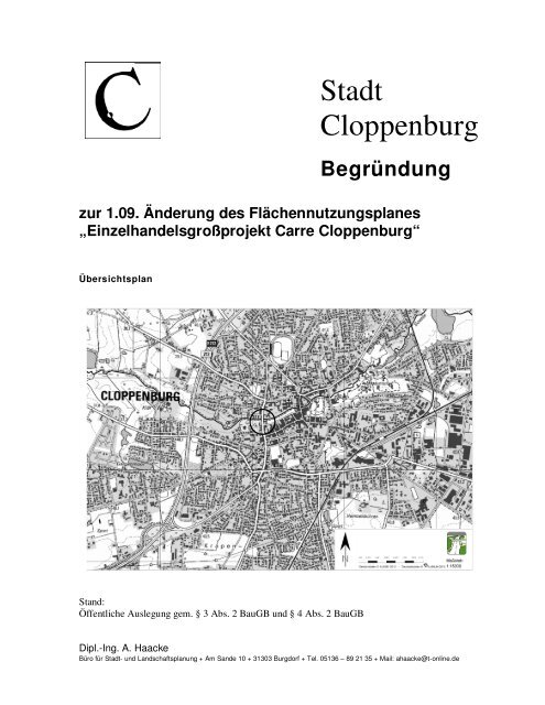 Einzelhandelsgroßprojekt Carre Cloppenburg - Cloppenburg.name