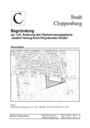 Südlich Herzog-Erich-Ring/Sevelter Straße - Cloppenburg.name