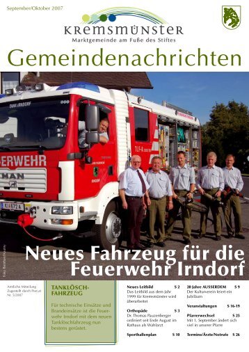 Gemeindenachrichten September/Oktober 2007 - Marktgemeinde ...