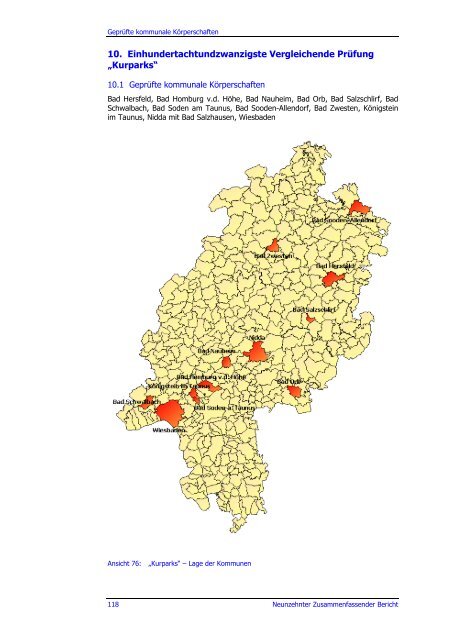 Neunzehnter Zusammenfassender Bericht 2009 - Hessischer ...