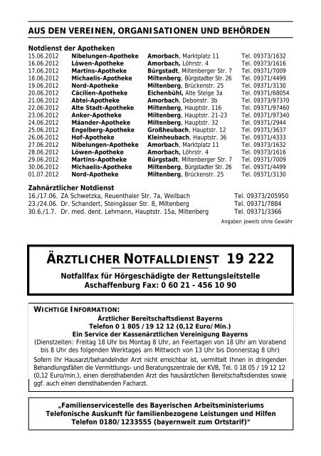 Großheubacher Nachrichten Ausgabe 12-2012 - STOPTEG Print ...