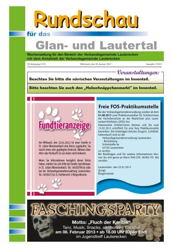 Amtsblatt KW 5 - Verbandsgemeinde Lauterecken