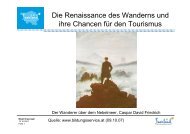 Die Renaissance des Wanderns und ihre Chancen für den Tourismus