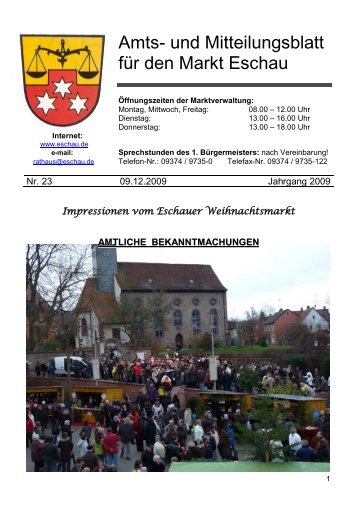 Amts- und Mitteilungsblatt - Eschau
