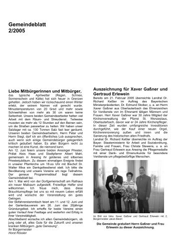 Gemeindeblatt 2/2005 - Aresing