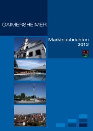 Marktnachrichten 2012 - Gaimersheim