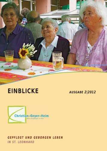 EINBLICKE - Senioren-Stadtmission
