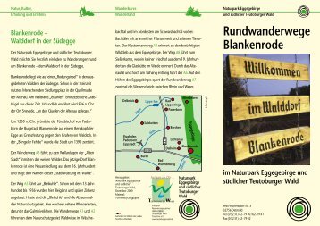 Rundwanderwege Blankenrode - Naturpark Teutoburger Wald ...