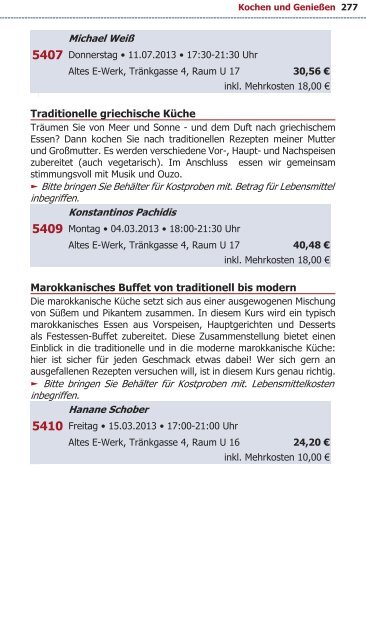 Programm VHS Bamberg Frühjahr 2013 - Städtische ...