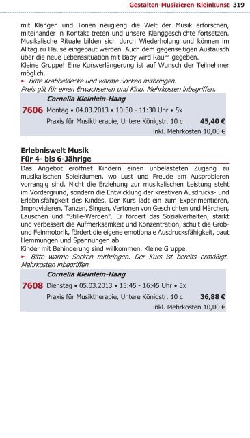 Programm VHS Bamberg Frühjahr 2013 - Städtische ...