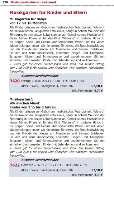 Programm VHS Bamberg Frühjahr 2013 - Städtische ...