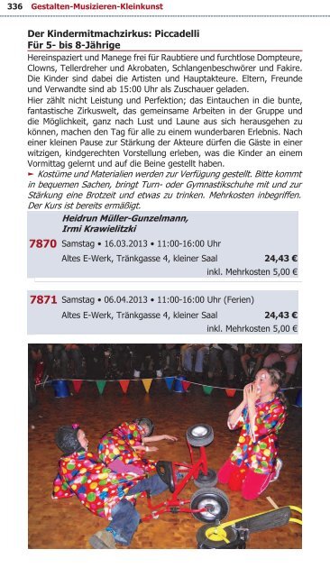 Programm VHS Bamberg Frühjahr 2013 - Städtische ...