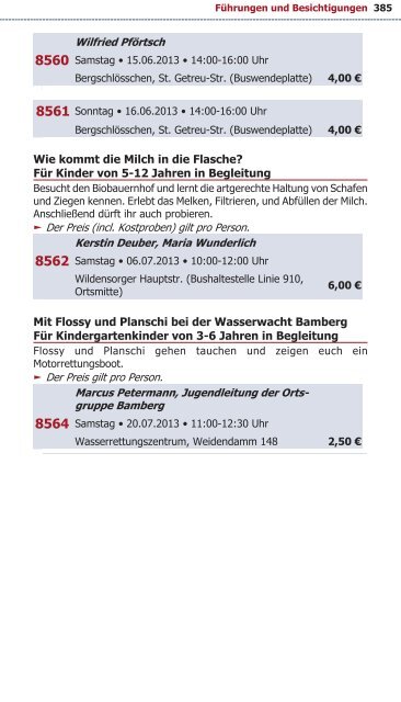 Programm VHS Bamberg Frühjahr 2013 - Städtische ...