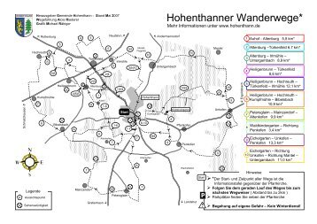 Hohenthanner Wanderwege* - Gemeinde Hohenthann
