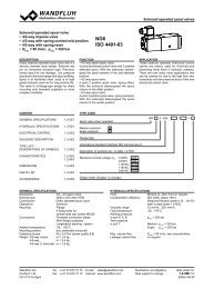NG3-Mini NG4-Mini Cetop NG6 ISO NG10 ISO Types Over-view ...