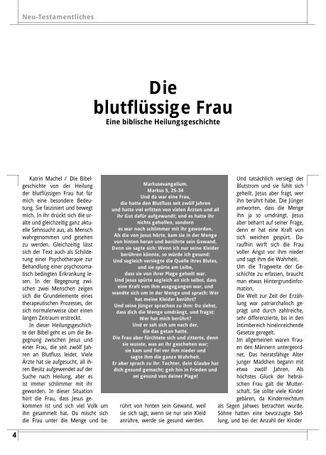 Katrin Machel: Die blutflüssige Frau