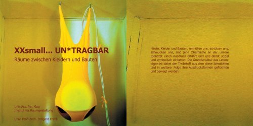 XXsmall... UN*TRAGBAR.pdf - Institut für Raumgestaltung