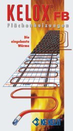 Flächenheizungen - KE Kelit