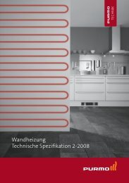 Wandheizung Technische Spezifikation 2-2008