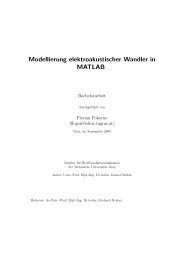 Modellierung elektroakustischer Wandler in MATLAB