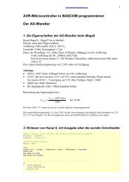 AVR-Mikrocontroller in BASCOM programmieren Der AD-Wandler