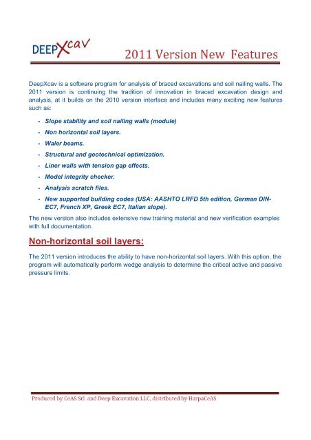 Deepxcav 2011 New Features