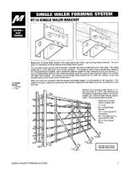 SINGLE WALER FORMING SYSTEM - Block USA