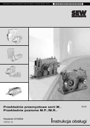 Instrukcja obsługi - Download - SEW Eurodrive