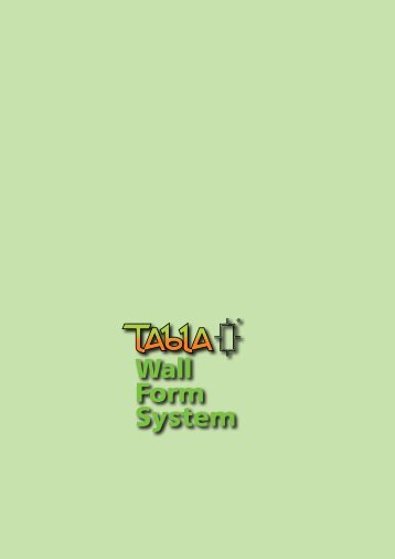 TB Wall Form - TABLA Shoring Construction Systems
