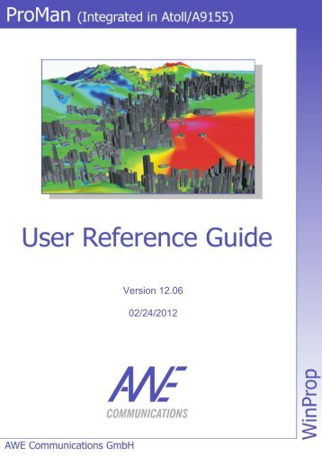 3 Description of the WinProp-IRT Parameters - AWE-Communications