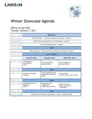 Winter Showcase Agenda