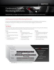 Approva Continuous Controls Monitoring - Lawson Software