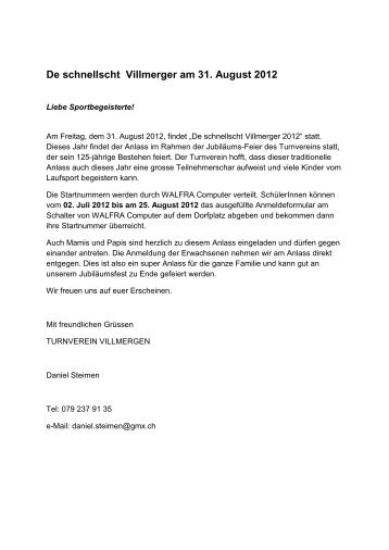 De schnellscht Villmerger 2012 - STV Villmergen