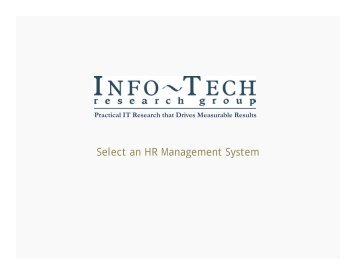info tech select an hr management system hrm lawson software