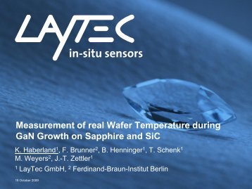wafer temperature - Laytec