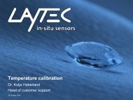 Temperature calibration - Laytec