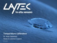 Temperature calibration - Laytec