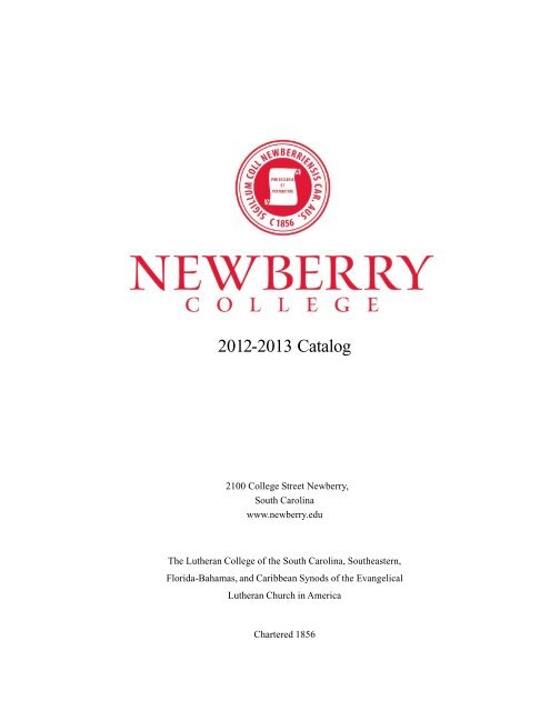 2009-2010 Catalog II - Newberry College