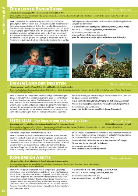 Filmprogramm Spielwoche 2 - Fachzentrum Klimawandel Hessen