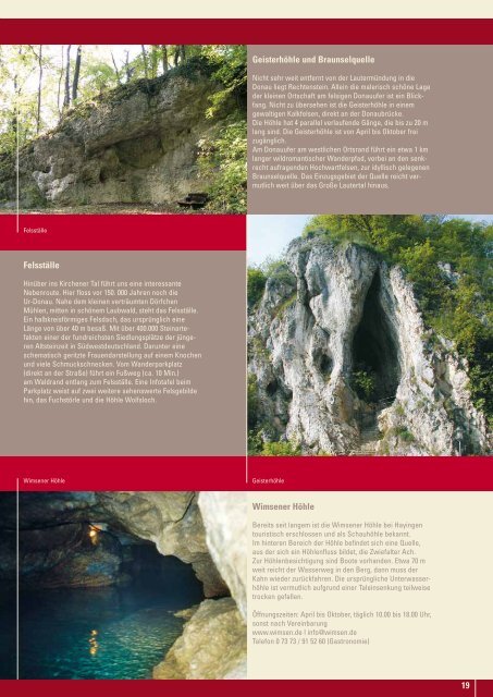 höhlenreich - Alb-Donau-Kreis Tourismus