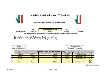 TSV Hertha Walheim - Nordrhein-Westfälischer Judo-Verband e.V.