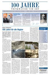 100 Jahre Trinkwasser vor Ort - Enwor