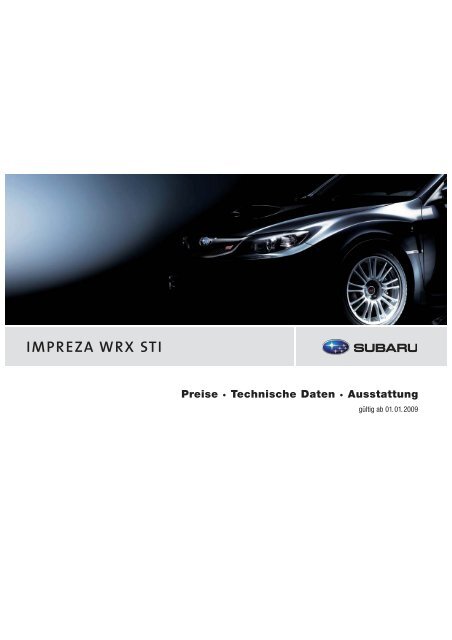 IMPREZA WRX STI - Auto Hug AG, Subaru Garage