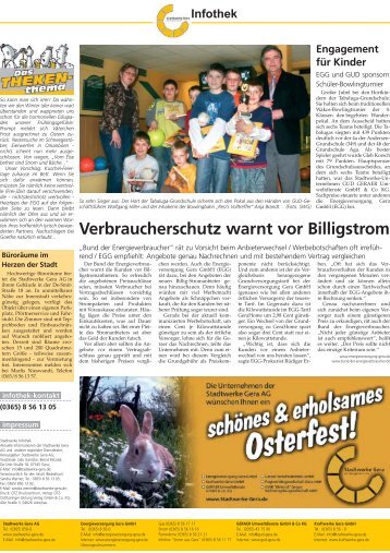 Ausgabe: 12. KW - 2008 - Stadtwerke Gera