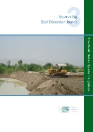 Improving Soil Diversion Bunds - Spate Irrigation
