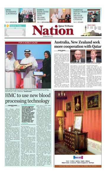 HMC to use new blood processing technology - Qatar Tribune