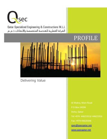 company profile - Qatar Specialized Engineering & Constructions