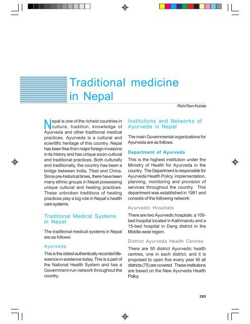 Traditional Medicine in Asia