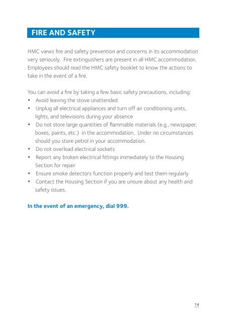 HOUSING GUIDE FOR EMPLOYEES - Hamad Medical Corporation