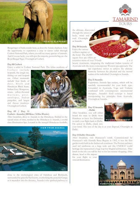 Itineraries UK.cdr - Tamarind Tours India